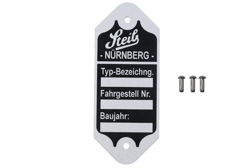 Typenschild für steib - für,