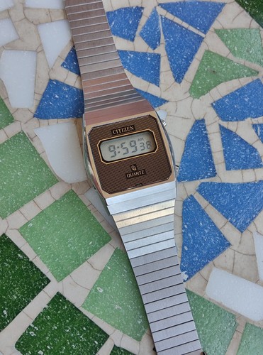 Vintage lcd digitaluhr citizen - vintage,