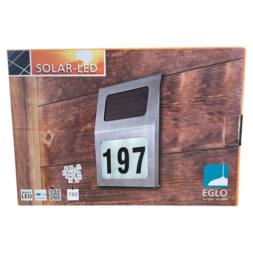Solar led hausnummerleuchte - led,