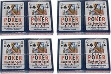4x Pokerkarten-Set 2x 54 Blatt