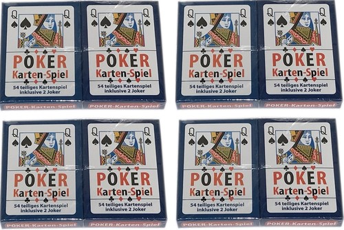 Pokerkarten set 54 - 2x, blatt