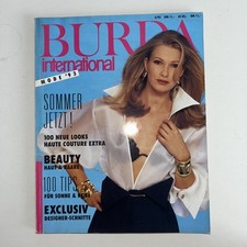 BURDA  INTERNATIONAL  Mode 1993 Modeheft mit Schnittmuster Top