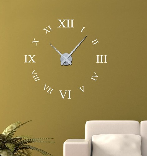 Wandtattoo uhr mit - uhr, uhrwerk