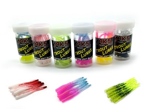Forellen gummiköder set - forellen,