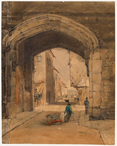 Aquarell aus dem späten - aquarell,