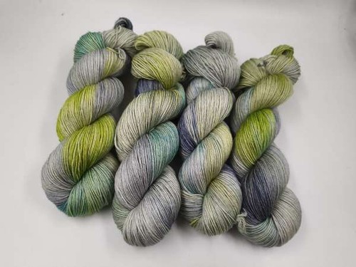 Handgefärbte merino seide - handgefärbte,