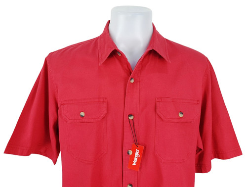 Wrangler herren rot s - wrangler, s/s