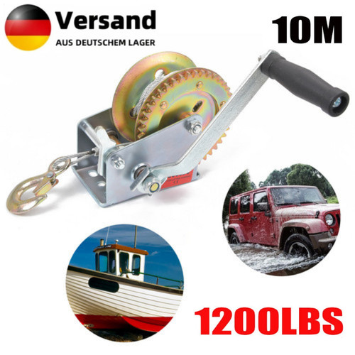 Handseilwinde 1200lbs 10m - 1200lbs,