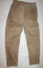 Damen Lange Trachten LederHose GR 38 104CM Leder Hose Oktoberfest