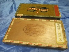 2 Stück  Holz - Zigarrenkiste