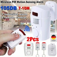 2x Bewegungsmelder Alarm Infrarot Alarmanlage PIR Hausalarm für Wohnmobil 105dB