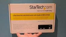 StarTech 2 Port DVI VGA KVM Switch mit USB Audio und USB 2.0 Hub (SV231DDVDUA)