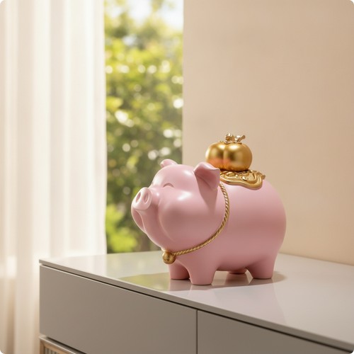 Sparschwein mit glocke - mit,