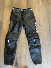 Vanucci Motorrad Lederhose NEU Größe 38 Schwarz Weiß