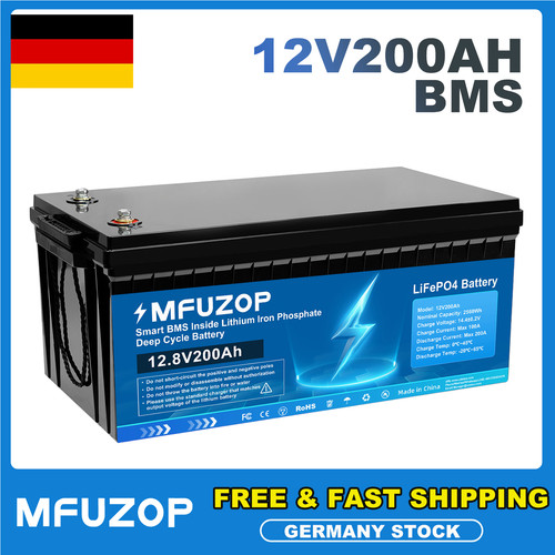12v 200ah lithium - lithium, batterie
