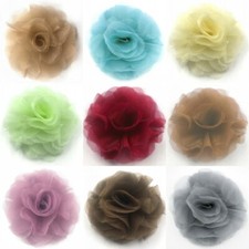 Organza HAARBLUME Ansteckblume