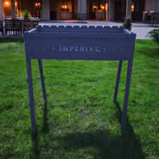 Praktischer kompakter Grill 3mm Stahl ,Mangal,Kochplatte Grill auf Spießen