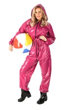 PVC Ganzanzug Regenanzug Gummi Gr. M-2XL  fuchsia