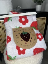 Decke Flauschig Erdbeeren Neu Tk Maxx Cozy 127x178
