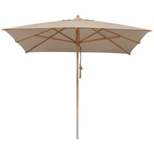 anndora Sonnenschirm 3x3 m eckig Holzschirm Buche 300 cm FSC zertifiziert B-Ware