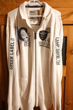 Camp David weiße Strickjacke