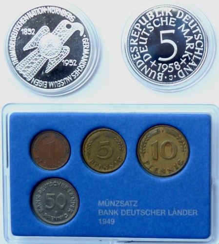 Alte münzen bank - alte,