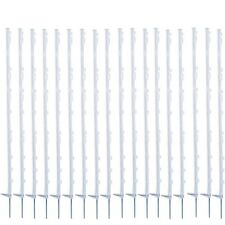 5 FUSS ELEKTRISCHER ZAUN POLYPFOSTEN Pferd Pony Zaunpfähle weiß grün 20 40 60 100