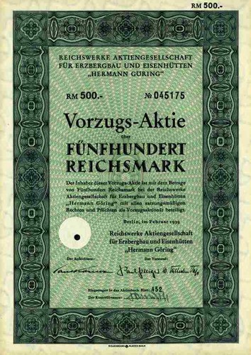 Reichswerke göring 1939 - reichswerke,