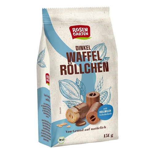 Dinkel waffelröllchen - dinkel,