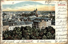 MITTWEIDA Sachsen Litho-AK Totalansicht Panorama 1902 gelaufen Gablenz A-Stempel