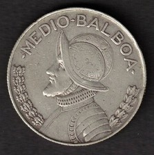 Panama-Münze 1/2 Balboa 1962