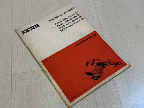 Fahr betriebsanleitung - fahr,