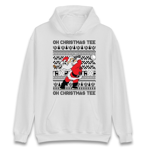 Golf christmas hoodie - christmas,