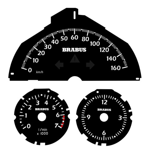 Tachoscheibe 160 - km/h, +
