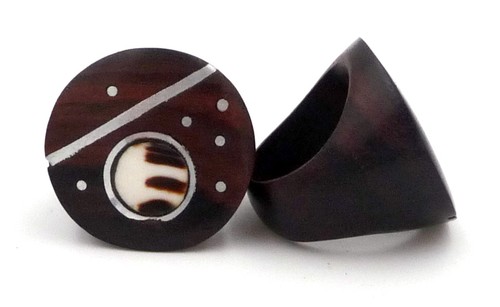 Ethno ring aus bio ebenholz - ethno,