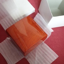 Uhrenetui Uhrenboxen Box * Glashütte Bruno Söhnle Holz braun gewölbt glänzend 