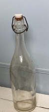 Alte Glasflasche m. Bügelverschluss, Saftflasche Antik, 1 L,  40 er Jahre