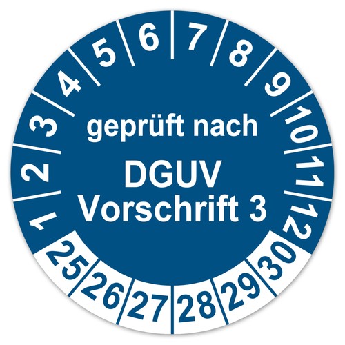Prüfplaketten geprüft nach - geprüft,