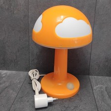 Ikea Skojig Pilzlampe Tischlampe Wolken Orange Lampe 90er Kinderlampe 
