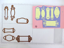 Stanzen 2 Sets Spellbinders Shapeabilities: fancy tags + ribbon tags Anhänger