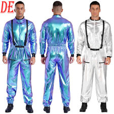 DE Herren Astronaut Raumfahrer Kostüm Space Jumpsuit Overall Karneval Fasching