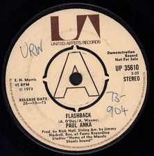 Paul Anka Flashback 7" vinyl