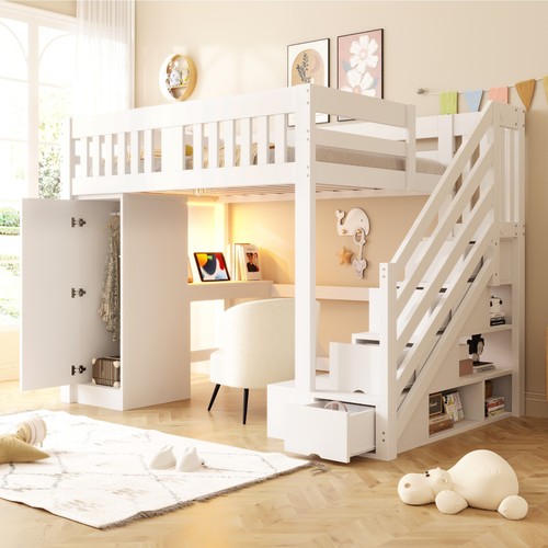 Hochbett etagenbett kinderbett - hochbett,