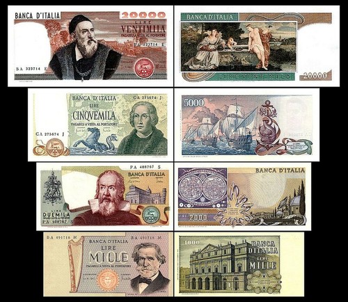 000 lire ausgabe - 1.000, 20.000