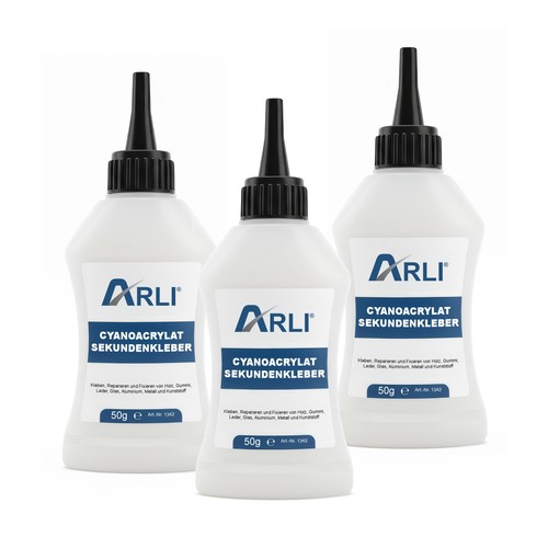 Arli sekundenkleber 50g - arli, 3x