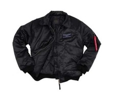 Bomberjacke CWU45 Bomber Flight Jacket Schwarz Schlüsselanhänger Remove Before
