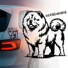 Chow Chow Hund Auto Aufkleber
