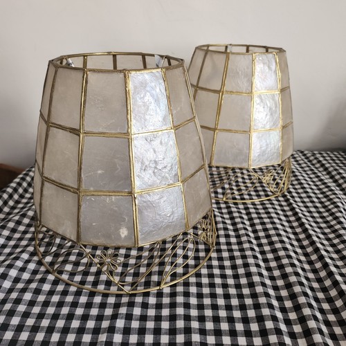 Vintage mid century capiz - mid,
