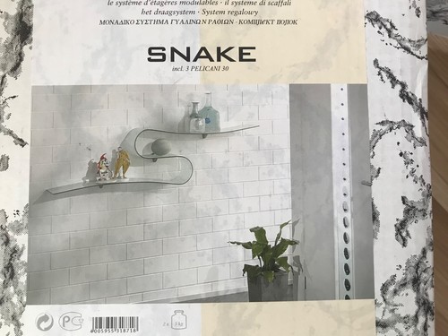 Glasregal snake geschwungen - glasregal,