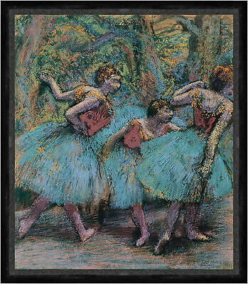 Three dancers blue tutus - three, red